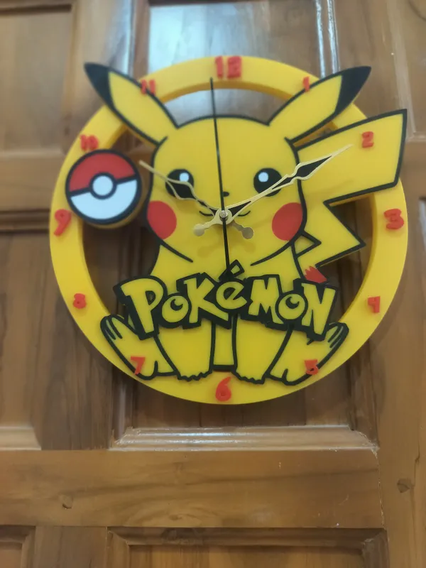 Pikachu_Pokeman_Clock