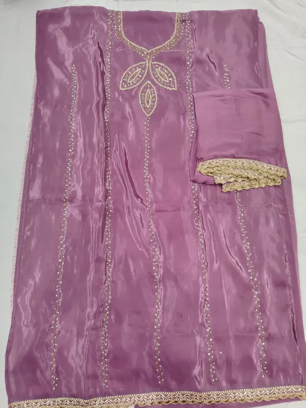 Purple_Shimmer_Straight_Kurta_Set_for_Women(unstitched_top-silk_,salwar-rayon_,dupatta-chiffon)