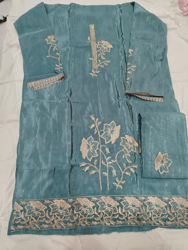 Teal_Embroidered_Straight_Kurta_for_Women(unstitched_top-silk_,salwar-rayon_,dupatta-chiffon)