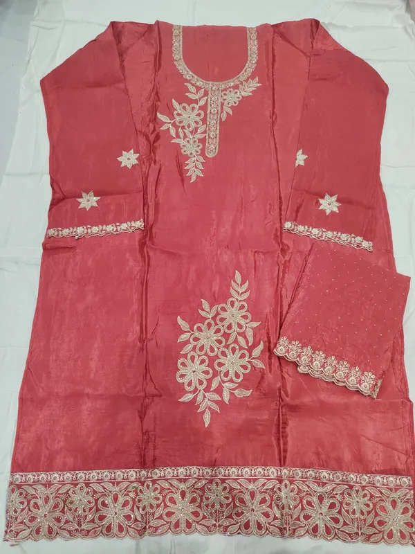 coral_pink_Embroidered_Straight_Kurta_Set_for_Women(unstitched_top-silk_,salwar-rayon_,dupatta-chiffon)