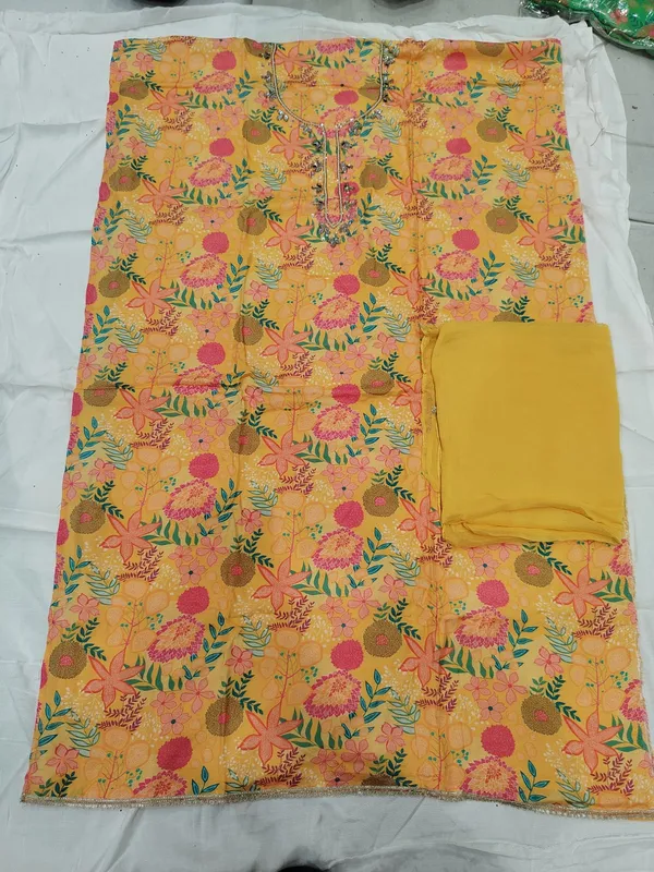 Yellow_Floral_Print_Unstitched_Suit_Set_for_Women(unstitched_top-silk_,salwar-rayon_,dupatta-chiffon)