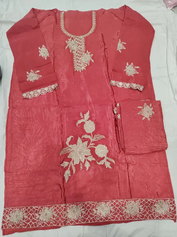 Red_Embroidered_Kurta_Set_for_Women(unstitched_top-silk_,salwar-rayon_,dupatta-chiffon)