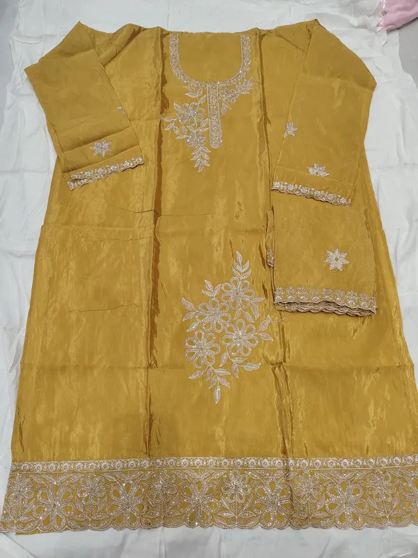 Mustard_Embroidered_Straight_Kurta_for_Women(unstitched_top-silk_,salwar-rayon_,dupatta-chiffon)