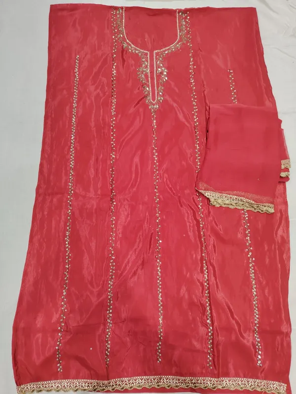 Red_Embellished_Straight_Kurta_Set_for_Women_(unstitched_top-silk_,salwar-rayon_,dupatta-chiffon)(unstitched_top-silk_,salwar-rayon_,dupatta-chiffon)