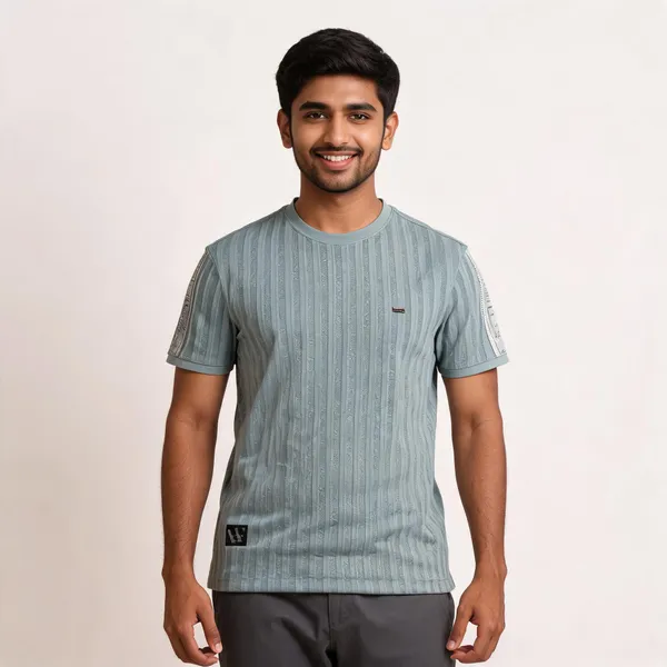 Grey_Cotton_Blend_Ribbed_Regular_Fit_T_Shirt_For_Men