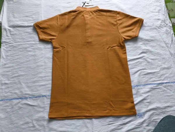 Mustard_Textured_Regular_Fit_Polo_T-Shirt_for_Men
