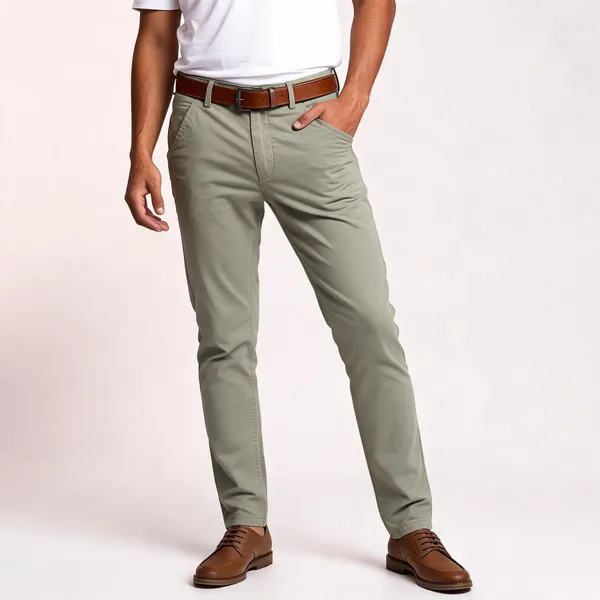 Olive_Cotton_Straight_Fit_Trousers_For_Men