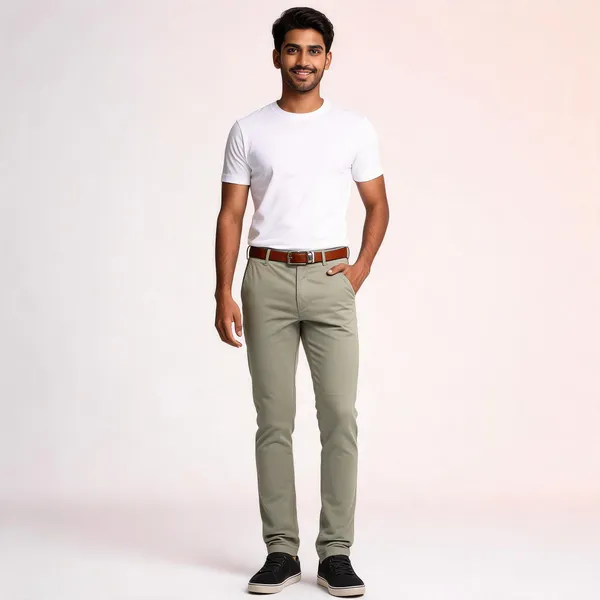 Olive_Cotton_Straight_Fit_Trousers_For_Men