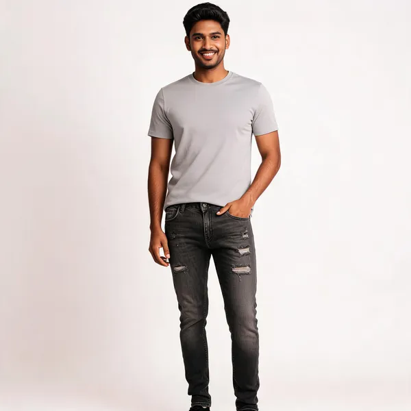 Black_Cotton_Blend_Distressed_Slim_Fit_Jeans_For_Men