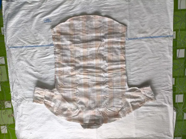 White_Beige_Plaid_Baby_Romper_for_Infants