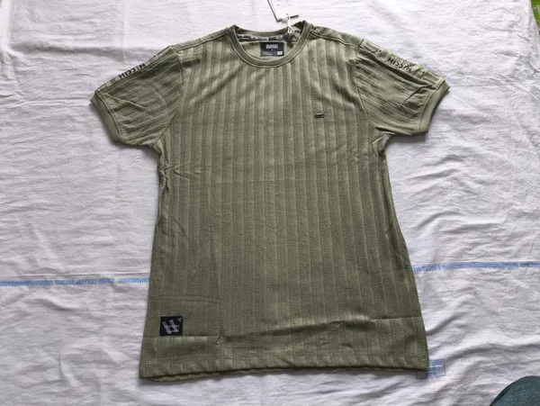 Olive_Green_Ribbed_Crew_Neck_T-Shirt_for_Men
