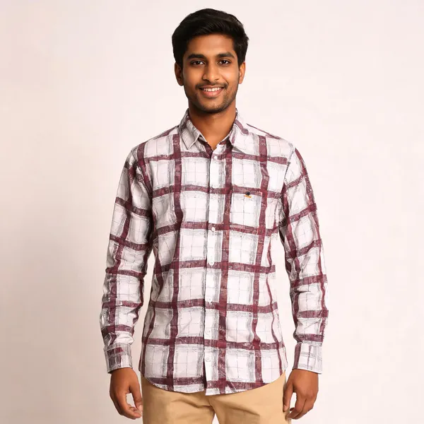 Flagged:_Invalid_Product_Code___White_Maroon_Cotton_Blend_Checked_Shirt_For_Men