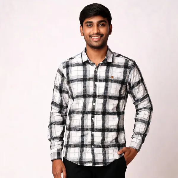 Black_White_Cotton_Blend_Checkered_Full_Sleeve_Shirt_For_Men