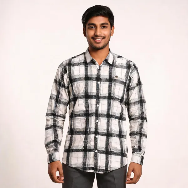 Black_White_Cotton_Blend_Checkered_Full_Sleeve_Shirt_For_Men