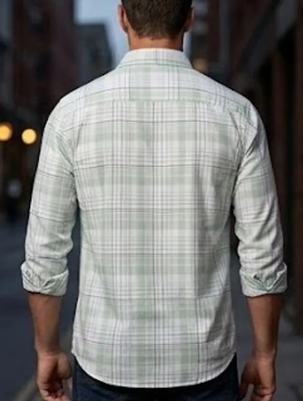 Grey_Cotton_Blend_Checked_Long_Sleeve_Shirt_For_Men
