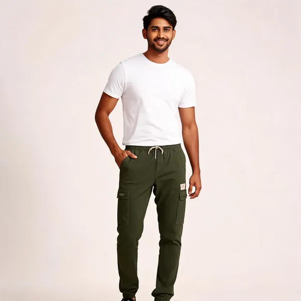 Olive_Cotton_Cargo_Trousers_For_Men
