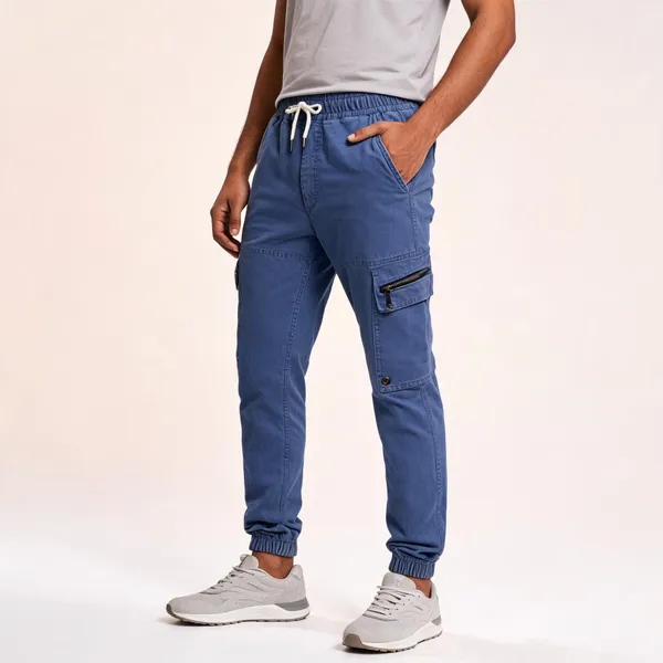Blue_Cotton_Blend_Cargo_Jogger_Pants_For_Men