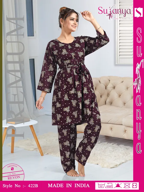 Black_Premium_Rayon_Nightdress_For_Women