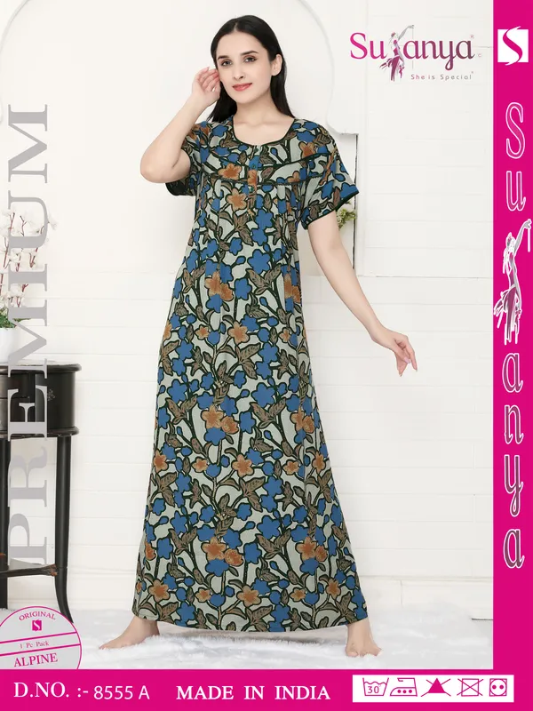 Multicolor_Premium_Alpine_Cotton_Nightdress_For_Women