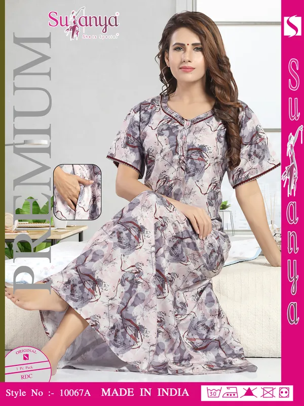 Light_Grey_Premium_Cotton_Nightdress_For_Women