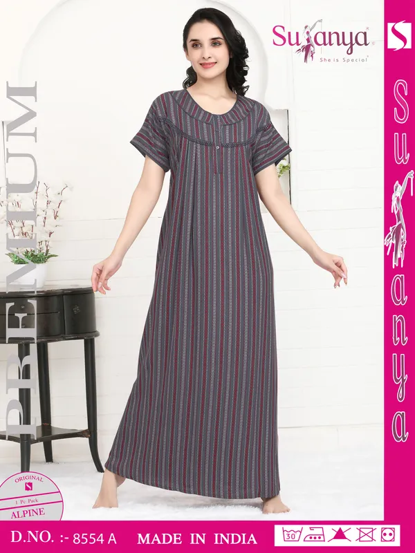 Grey_Premium_Alpine_Cotton_Nightdress_For_Women