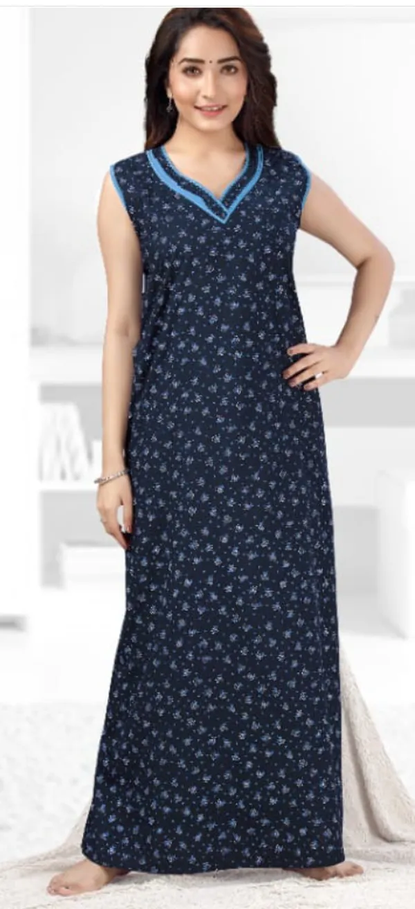 Blue_Premium_Cotton_Nightdress_For_Women