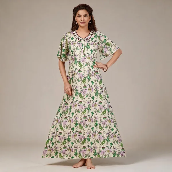 Green_Premium_Cotton_Nightdress_For_Women