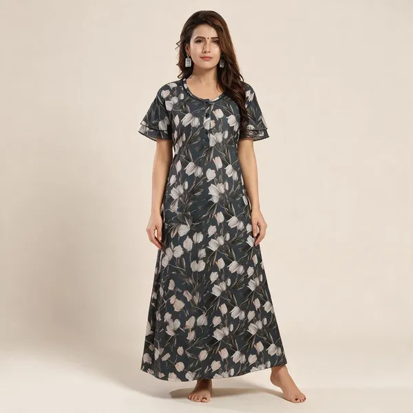 Grey_Premium_Cotton_Nightdress_For_Women