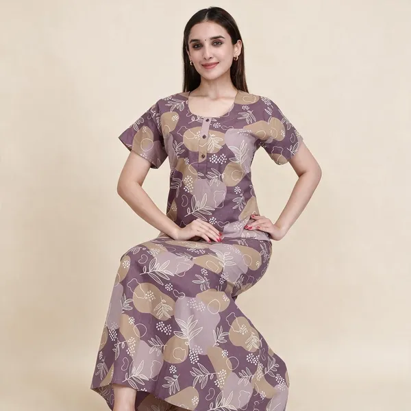 Mauve_Premium_Cotton_Nightdress_For_Women