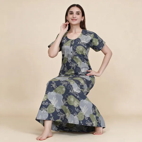 Grey_Premium_Cotton_Nightdress_For_Women