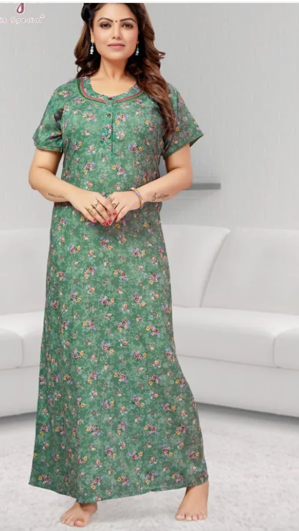 Green_Premium_Polyester_And_Viscose_Nightdress_For_Women