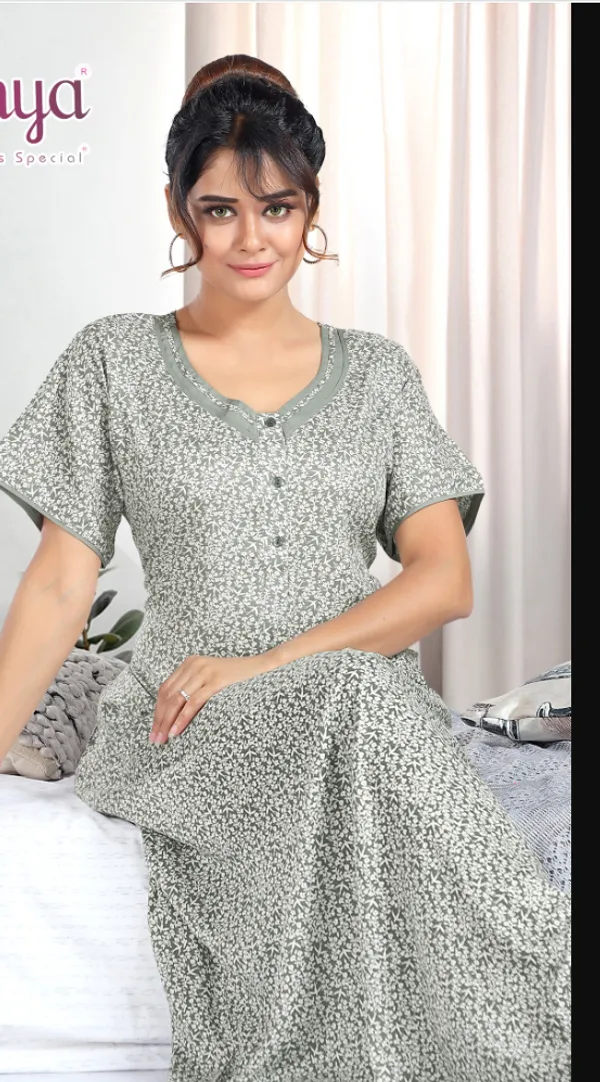 Grey_Premium_Rayon_Nightdress_For_Women