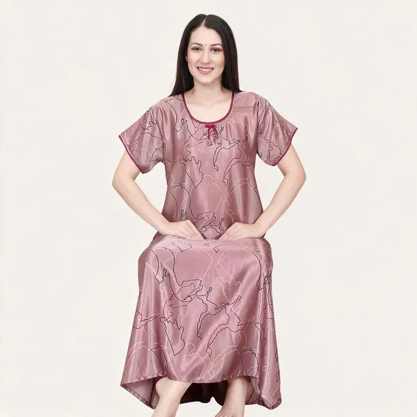 Mauve_Premium_Satin_Nightdress_For_Women