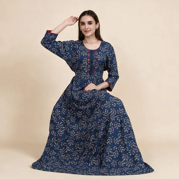 Blue_Premium_Alpine_Cotton_Nightdress_For_Women