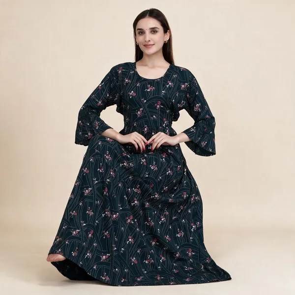 Blue_Premium_Alpine_Cotton_Nightdress_For_Women
