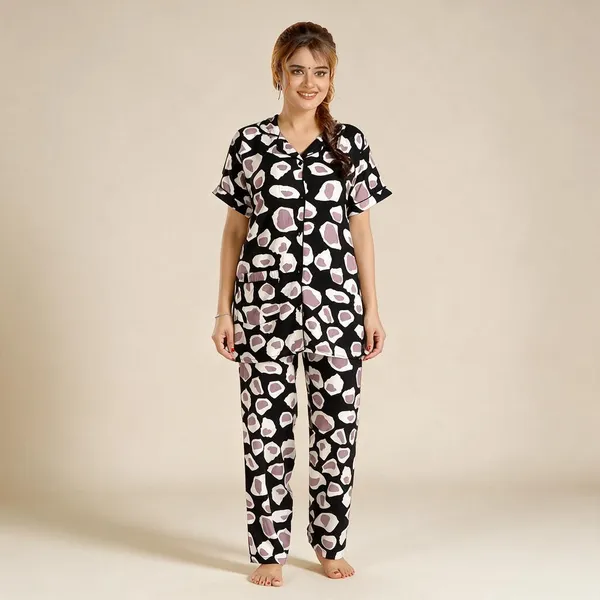 Black_Premium_Rayon_Nightdress_For_Women