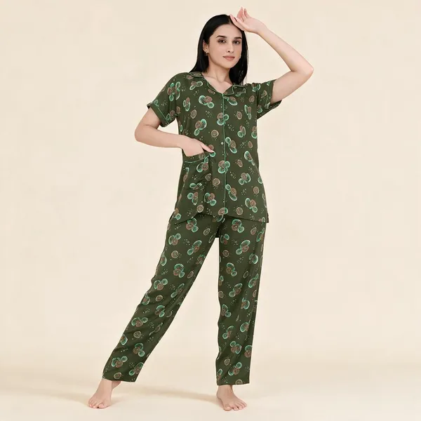 Olive_Green_Premium_Alpine_Cotton_Nightdress_For_Women