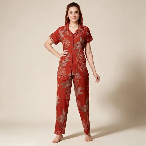 Red_Premium_Alpine_Cotton_Nightdress_For_Women