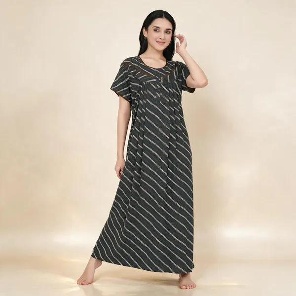 Black_Premium_Alpine_Cotton_Nightdress_For_Women
