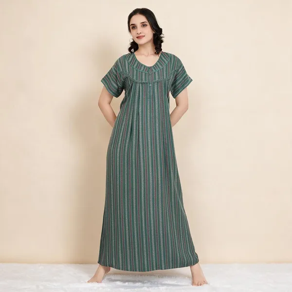 Green_Premium_Alpine_Cotton_Nightdress_For_Women