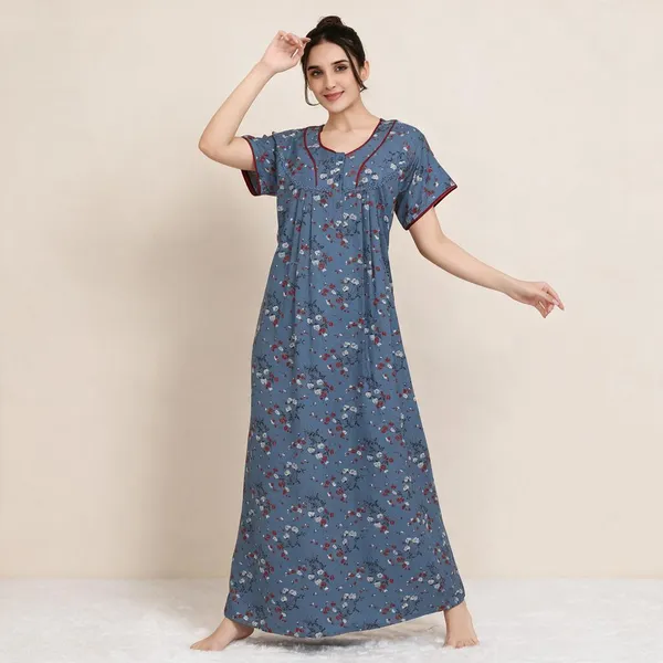 Blue_Premium_Alpine_Cotton_Nightdress_For_Women