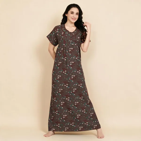 Brown_Premium_Alpine_Cotton_Nightdress_For_Women