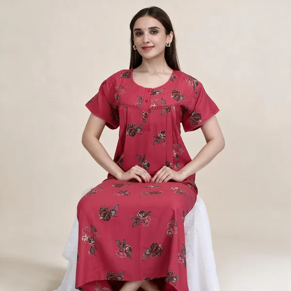 Magenta_Premium_Alpine_Cotton_Nightdress_For_Women