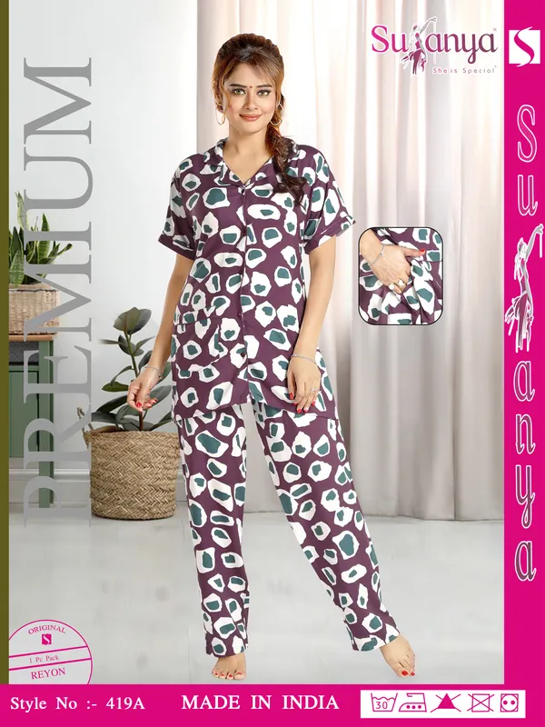 Multicolor_Premium_Rayon_Nightdress_For_Women