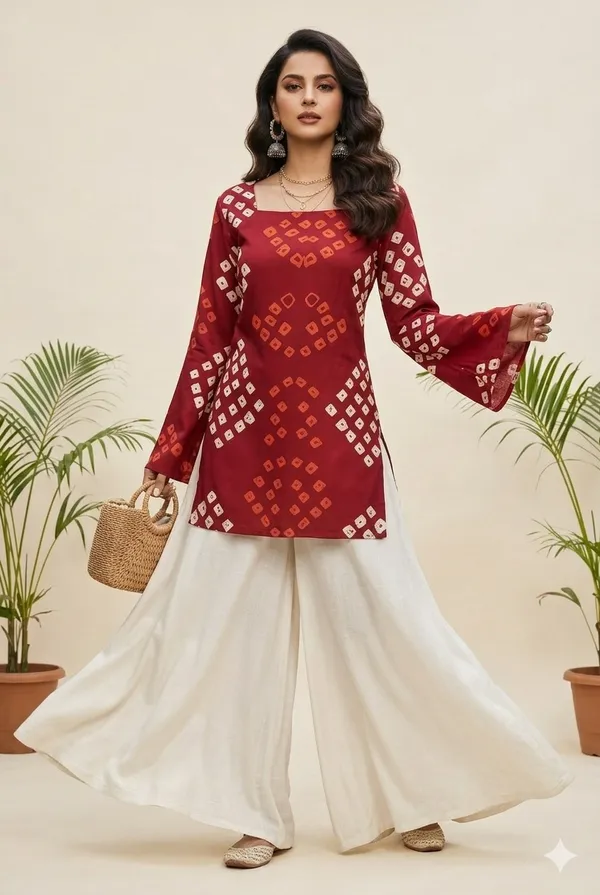 Red_Rayon_Straight_Geometric_Print_Kurta_For_Women