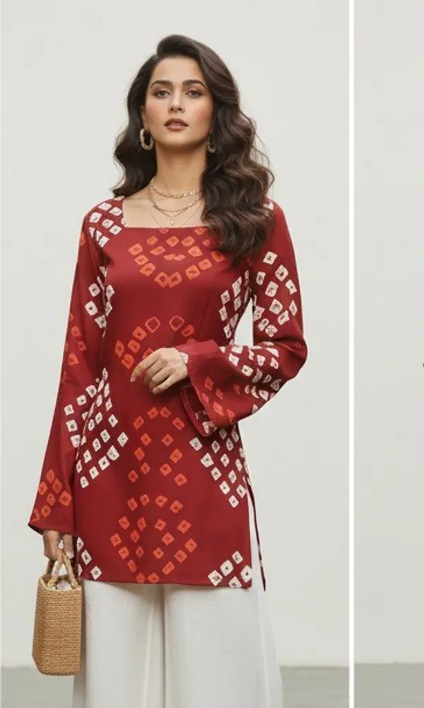 Red_Rayon_Straight_Geometric_Print_Kurta_For_Women