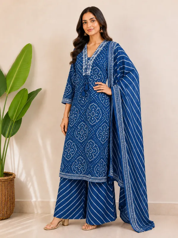 Blue_Cotton_Straight_Printed_Kurta_Set_For_Women