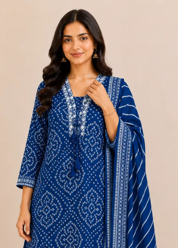 Blue_Cotton_Straight_Printed_Kurta_Set_For_Women