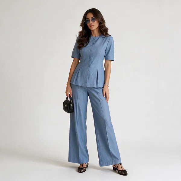 Blue_Linen_Cotton_Co-Ord_Set_For_Women
