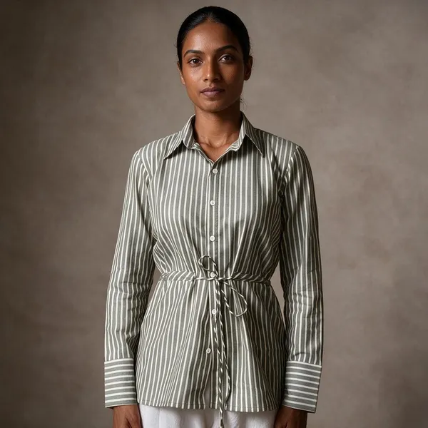 Green_Cotton_Shirt_For_Women